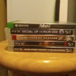 Ps3 games and one Xbox game